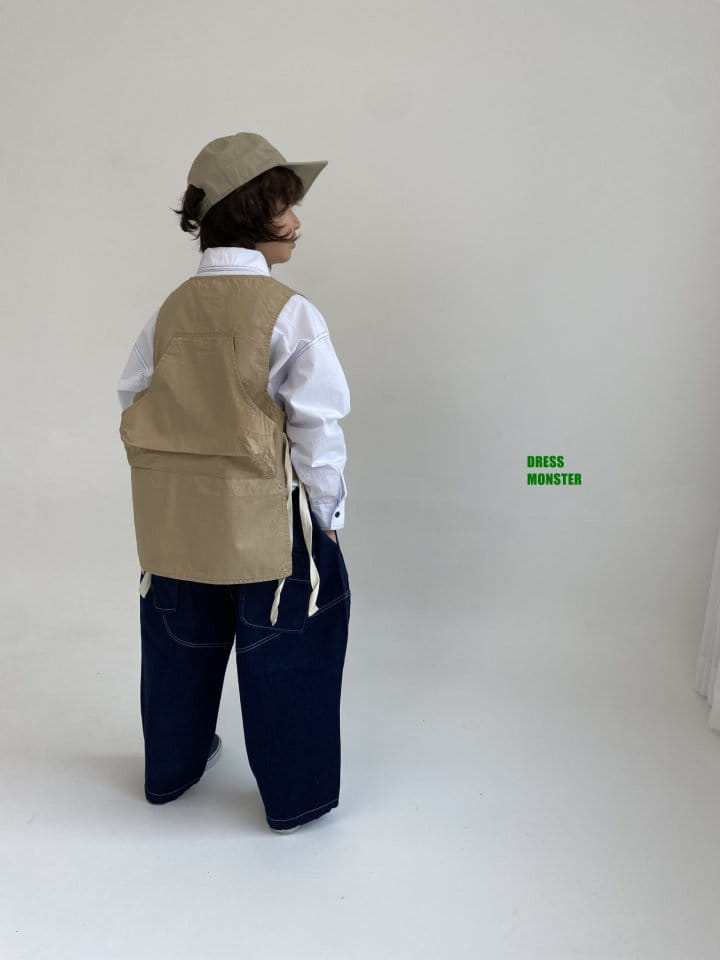 Dress Monster - Korean Children Fashion - #childofig - Convertible Vest - 2