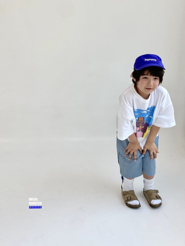 Dress Monster - Korean Children Fashion - #designkidswear - Purple Gorilla Tee - 8