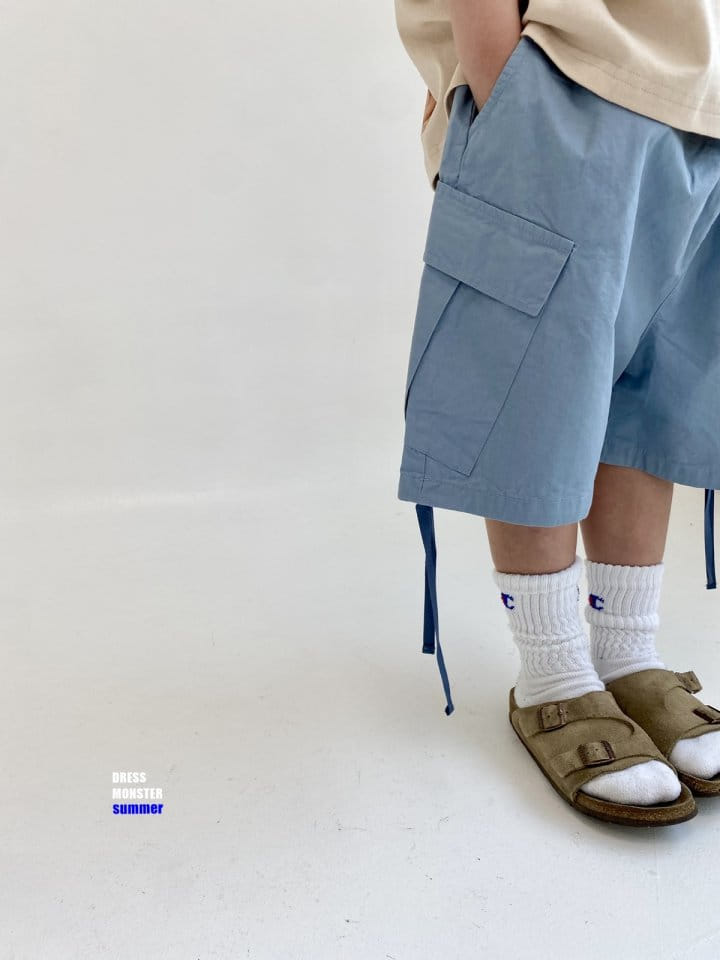 Dress Monster - Korean Children Fashion - #discoveringself - Diagonal Line Cargo Pants - 6