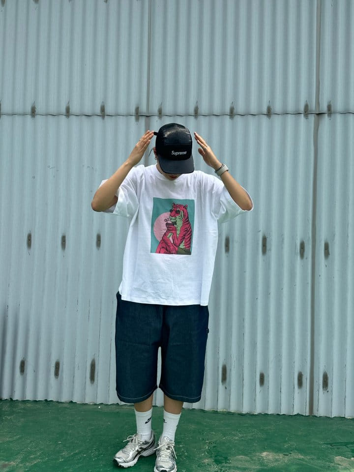 Dress Monster - Korean Children Fashion - #discoveringself - Adult Pinky Tiger Tee - 4