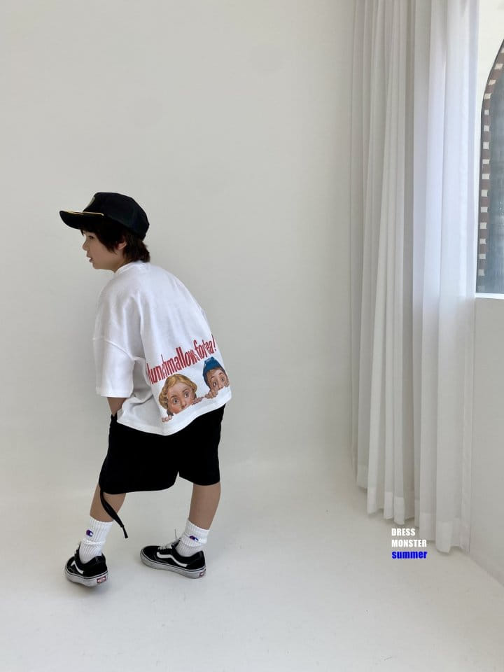 Dress Monster - Korean Children Fashion - #kidsshorts - Brother And Sister Tee - 10