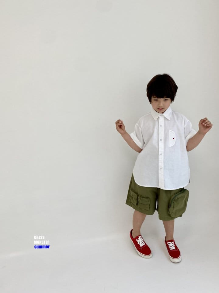 Dress Monster - Korean Children Fashion - #minifashionista - Stitch Snap Shirt  - 6