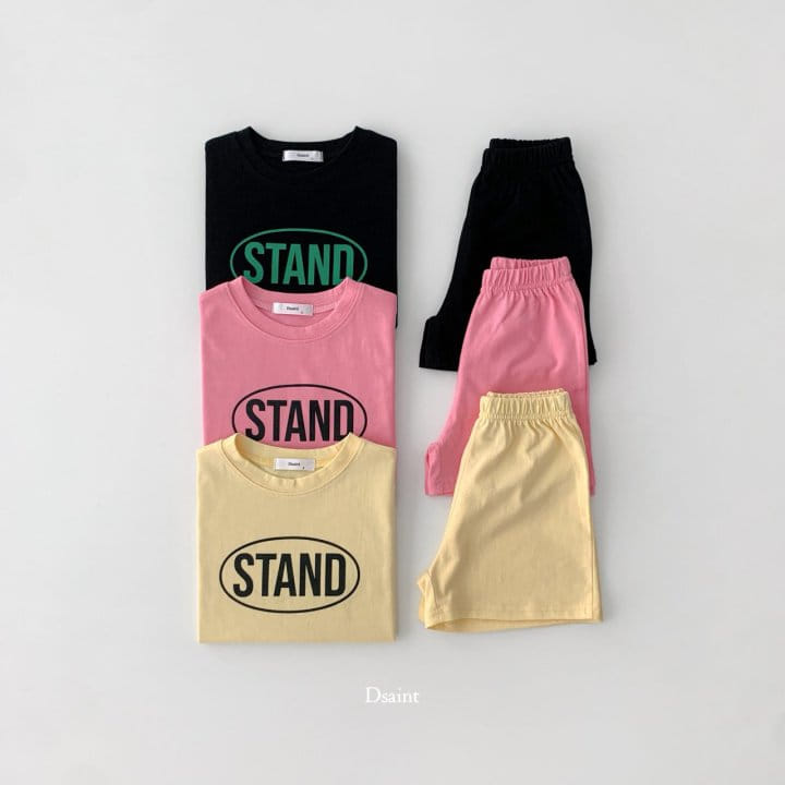 Dsaint - Korean Children Fashion - #kidsshorts - Stand Top Bottom Set - 2