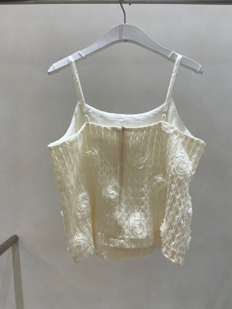 Feffer - Korean Women Fashion - #womensfashion - Rose String Sleeveless Tee - 2