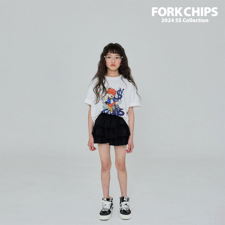 Fork Chips - Korean Children Fashion - #prettylittlegirls - Hip Hop Bear Tee - 9