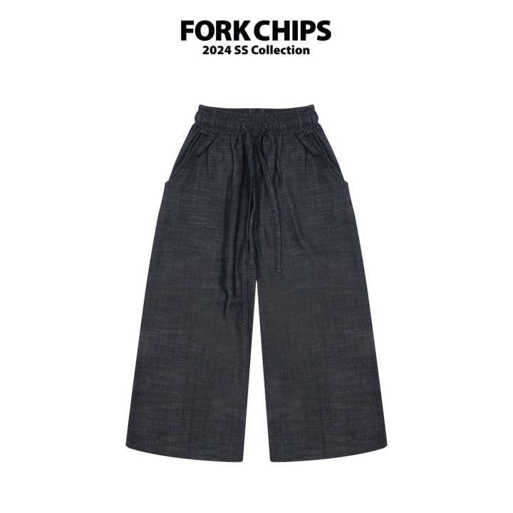 Fork Chips - Korean Children Fashion - #todddlerfashion - Scorn Wide Pants