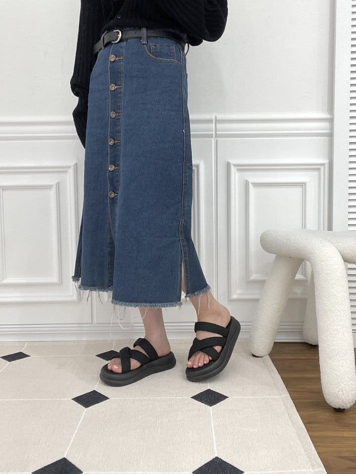 Golden Shoe - Korean Women Fashion - #momslook -  3034Slipper & Sandals - 10