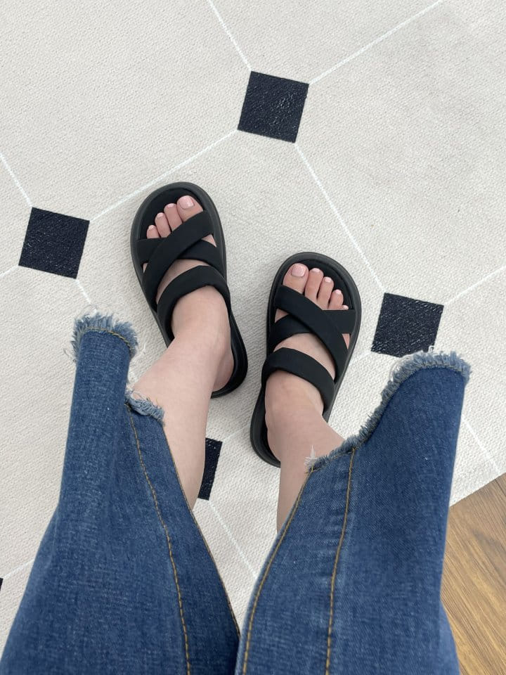 Golden Shoe - Korean Women Fashion - #momslook -  3034Slipper & Sandals - 11