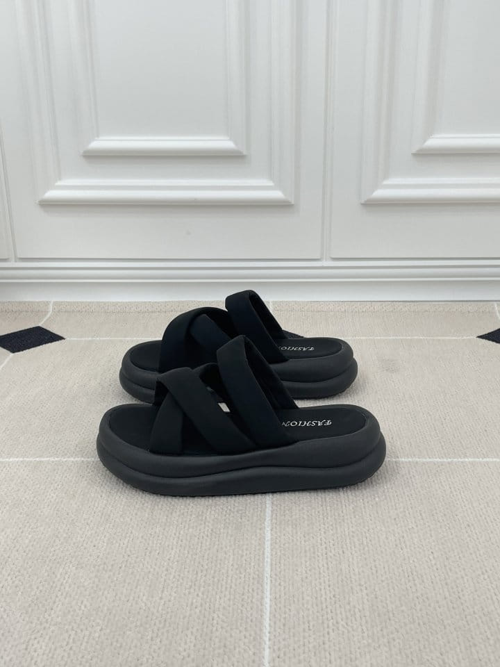 Golden Shoe - Korean Women Fashion - #momslook -  3034Slipper & Sandals - 6