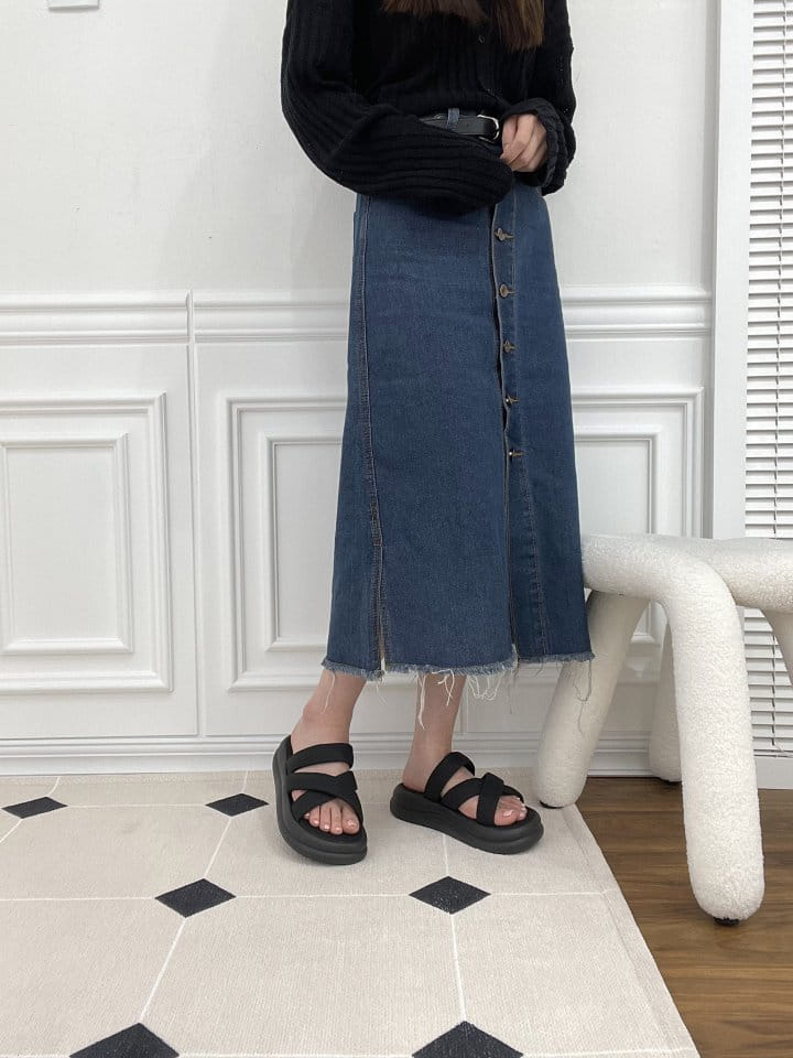Golden Shoe - Korean Women Fashion - #momslook -  3034Slipper & Sandals - 8