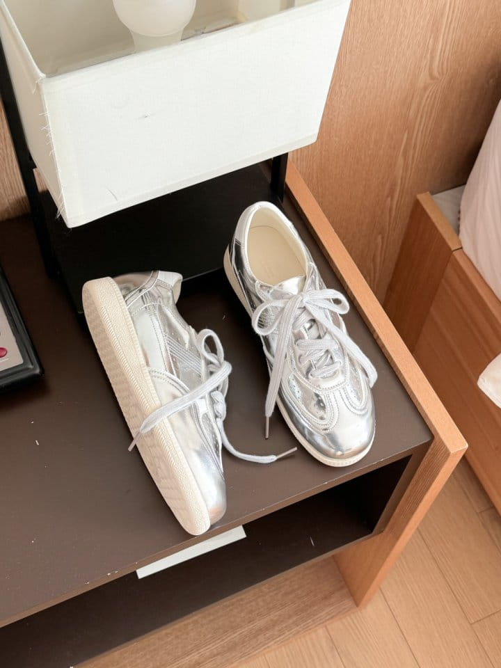 Golden Shoe - Korean Women Fashion - #momslook - 3337 Sneakers - 2