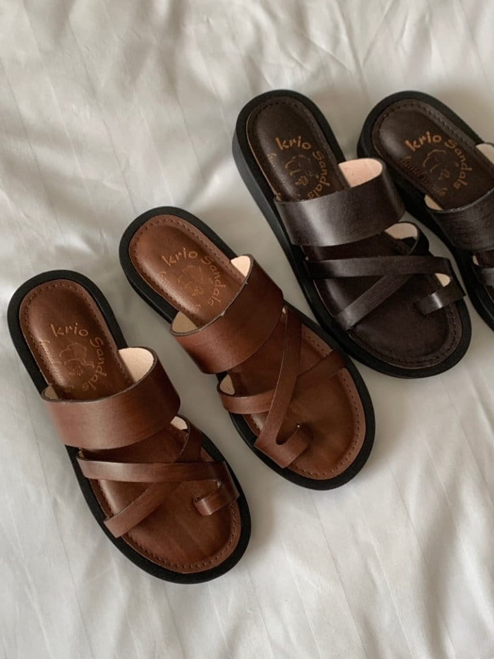Golden Shoe - Korean Women Fashion - #thatsdarling -  153-2 Slipper & Sandals - 3