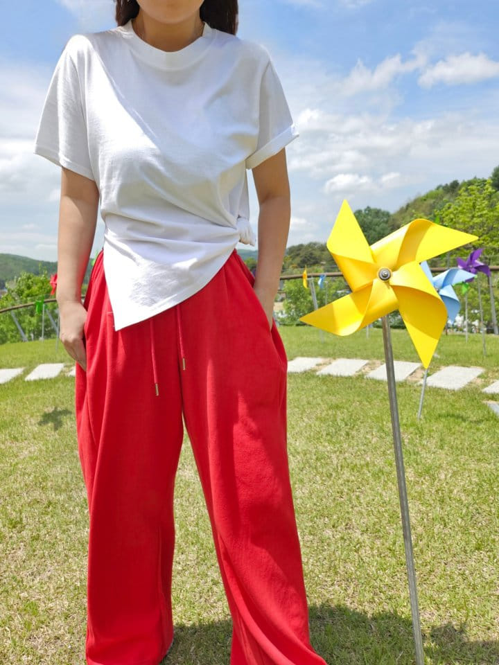 Gram - Korean Women Fashion - #shopsmall - Point Wrinkle Pants - 6