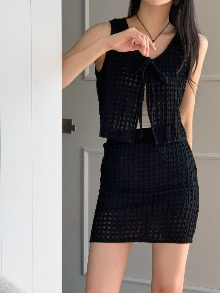 Gram - Korean Women Fashion - #vintageinspired - Modic Ray Top Bottom Set - 2