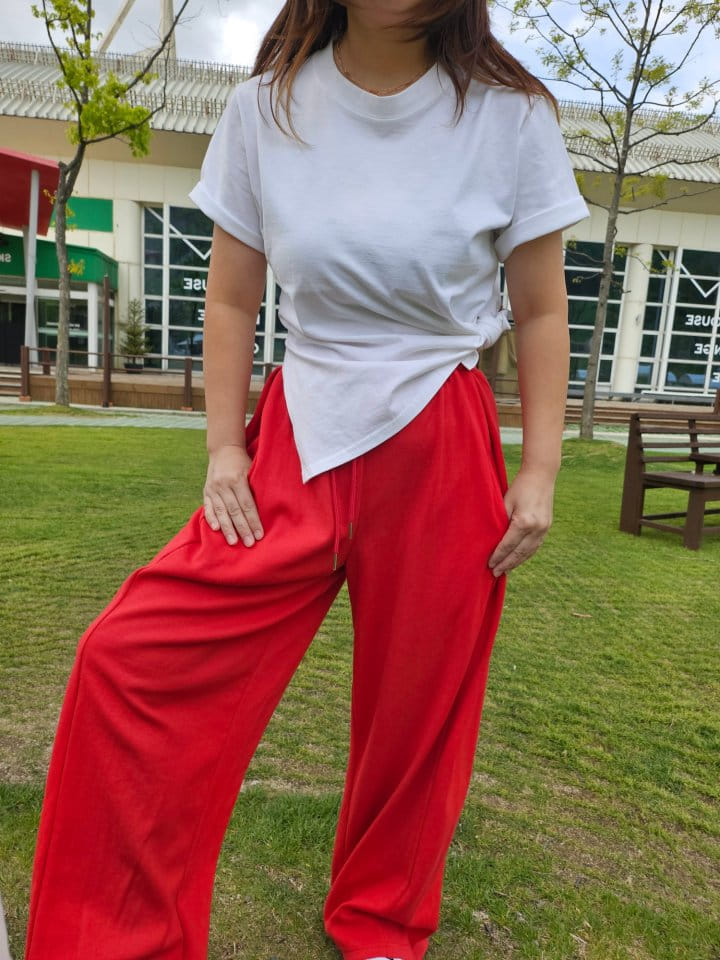 Gram - Korean Women Fashion - #vintagekidsstyle - Point Wrinkle Pants - 2