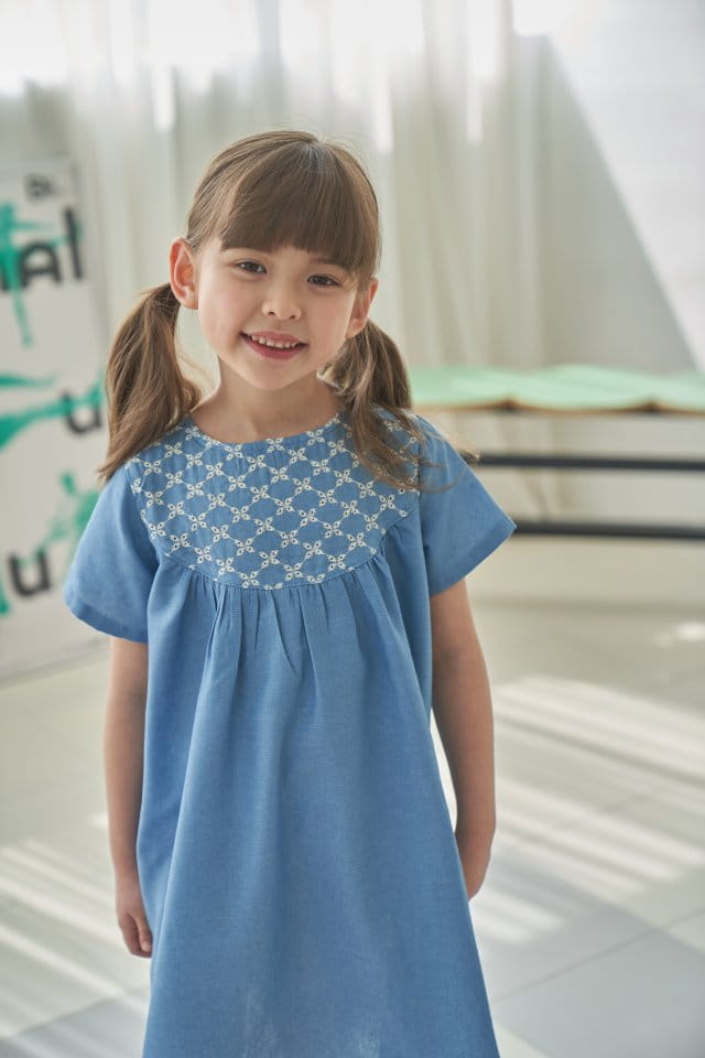 Green Tomato - Korean Children Fashion - #Kfashion4kids - Embroidery One-Piece - 5