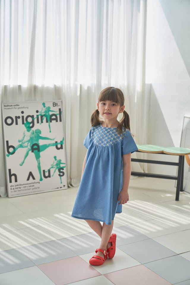 Green Tomato - Korean Children Fashion - #kidsstore - Embroidery One-Piece - 3