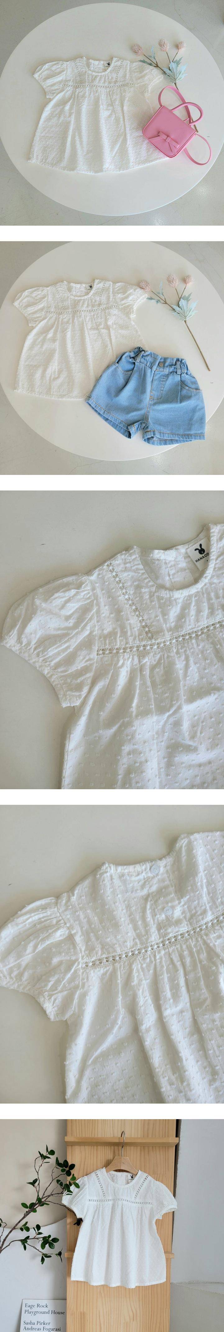 Hanacoco - Korean Children Fashion - #littlefashionista - Line Lace Blouse - 2