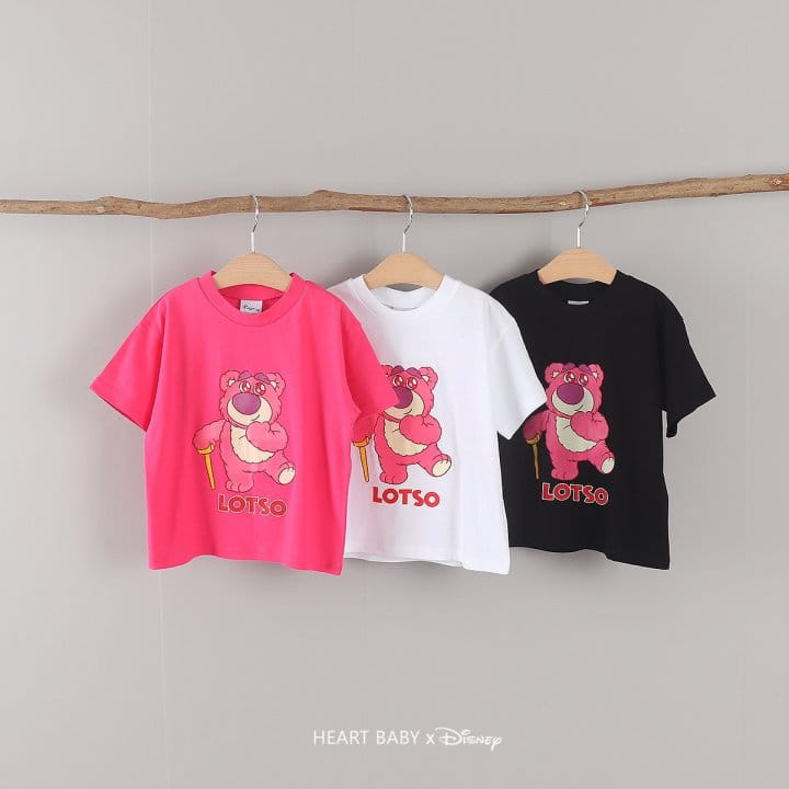 Heart Baby - Korean Children Fashion - #prettylittlegirls - Adult L Bear Short Sleeve Tee