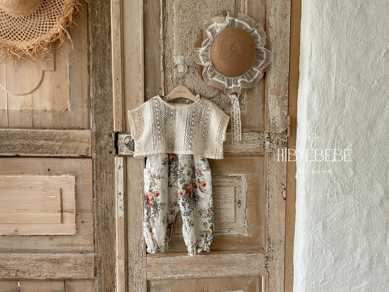 Hi Byebebe - Korean Baby Fashion - #babyoutfit - Flory Smocking Sleeveless Body Suit