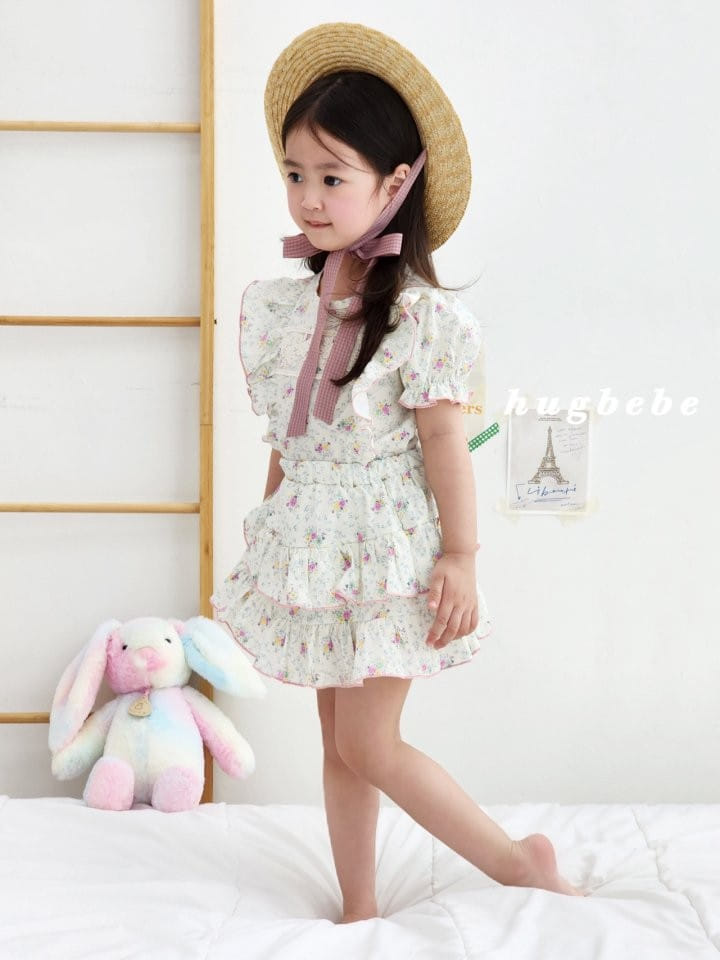 Hug Bebe - Korean Children Fashion - #littlefashionista - Roar Frill Kan Kan Top Bottom Set - 5