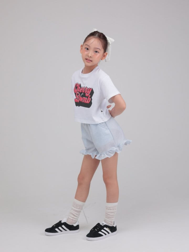 Jermaine - Korean Children Fashion - #kidsstore - Cherry Crop Tee - 4
