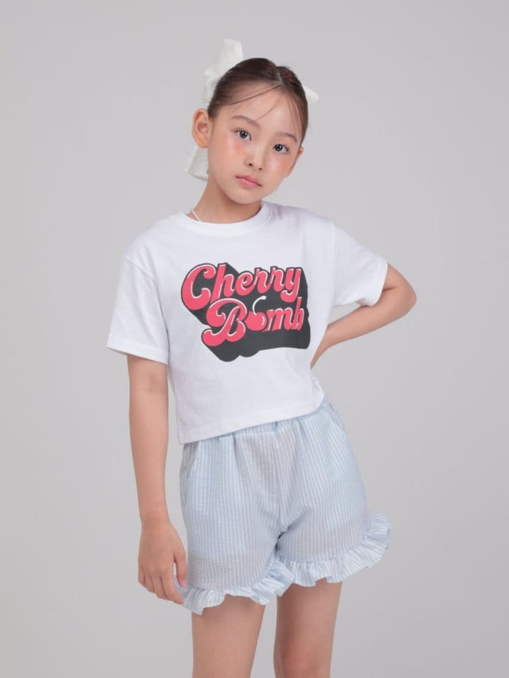 Jermaine - Korean Children Fashion - #littlefashionista - Cherry Crop Tee - 6