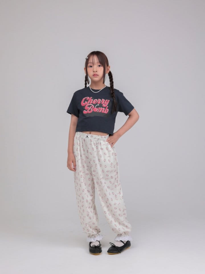 Jermaine - Korean Children Fashion - #magicofchildhood - Cherry Crop Tee - 7