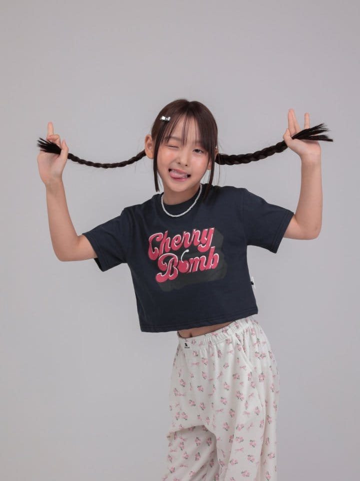 Jermaine - Korean Children Fashion - #minifashionista - Cherry Crop Tee - 8