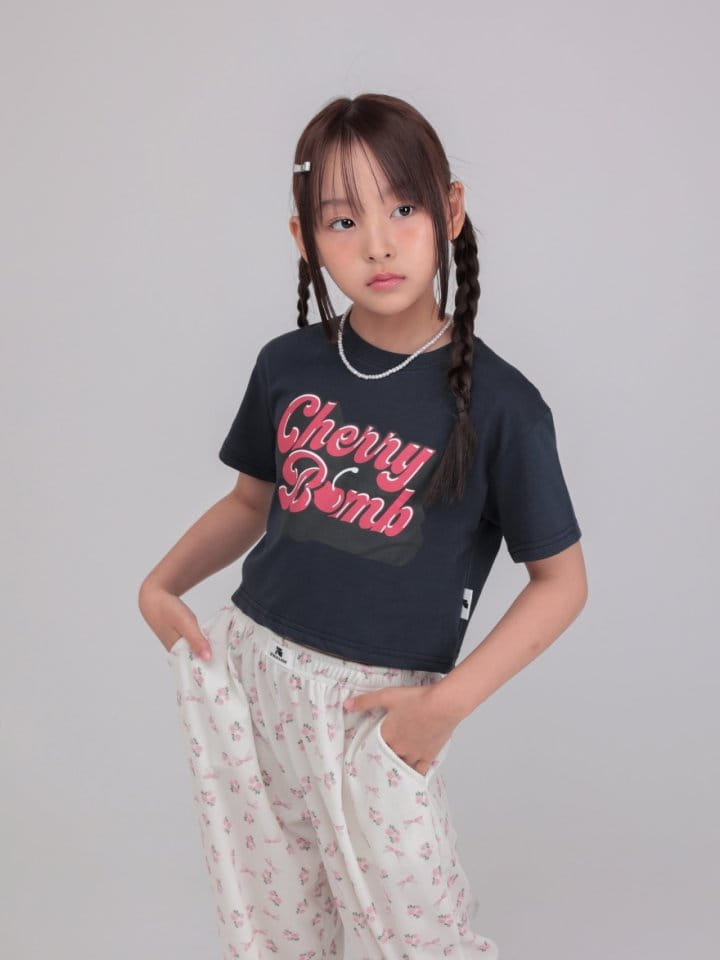 Jermaine - Korean Children Fashion - #prettylittlegirls - Cherry Crop Tee - 9