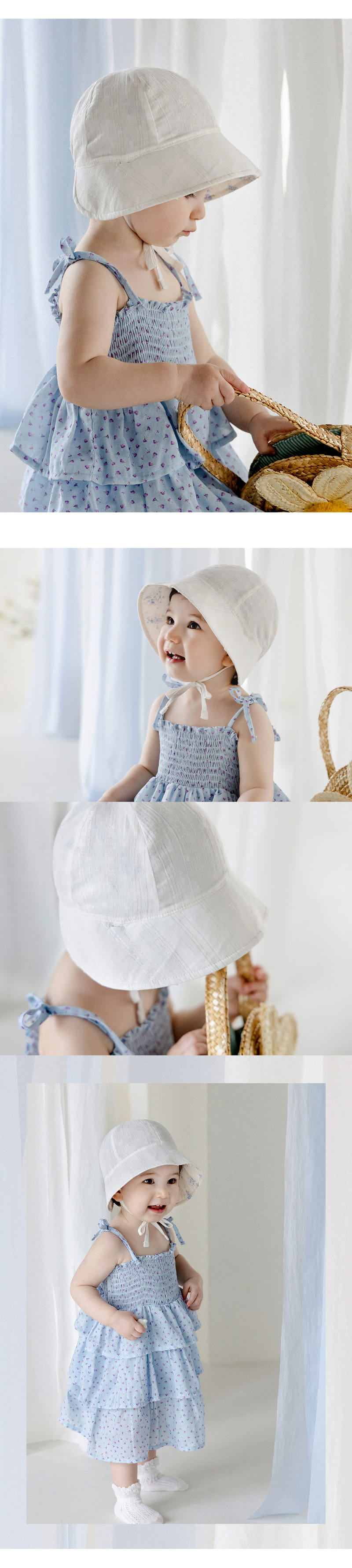 Kids Clara - Korean Baby Fashion - #babygirlfashion - Vera Reversible Baby Sun Hat - 5