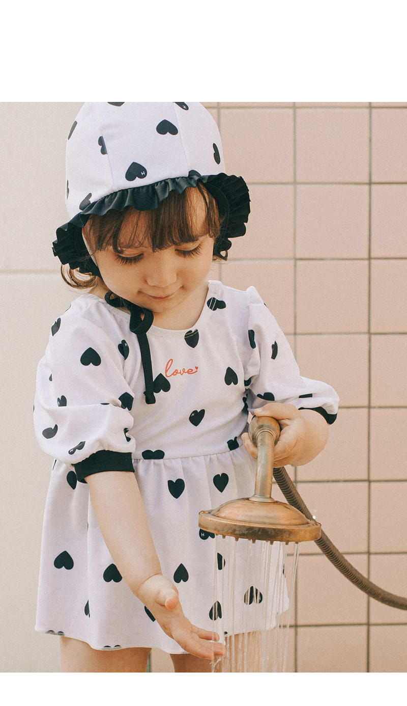 Kids Clara - Korean Baby Fashion - #babyootd - Lio Baby One-Piece Swim Wear Set