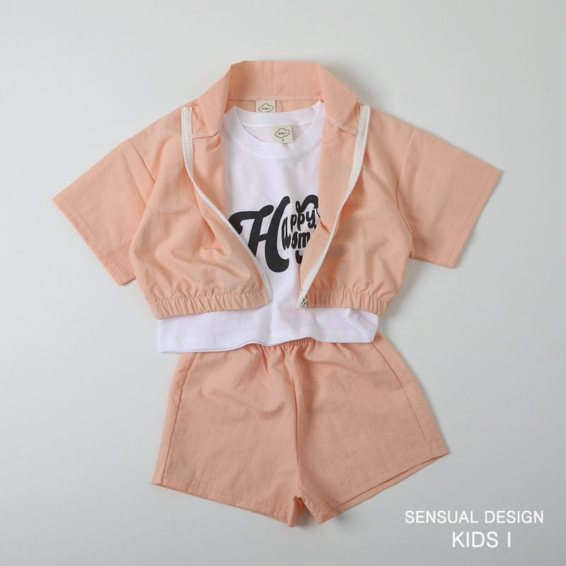 Kids i - Korean Children Fashion - #childofig - Happy Crop Top Bottom Set - 5