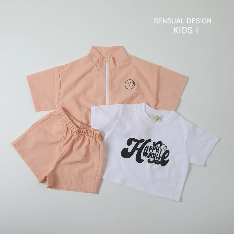 Kids i - Korean Children Fashion - #childofig - Happy Crop Top Bottom Set - 6