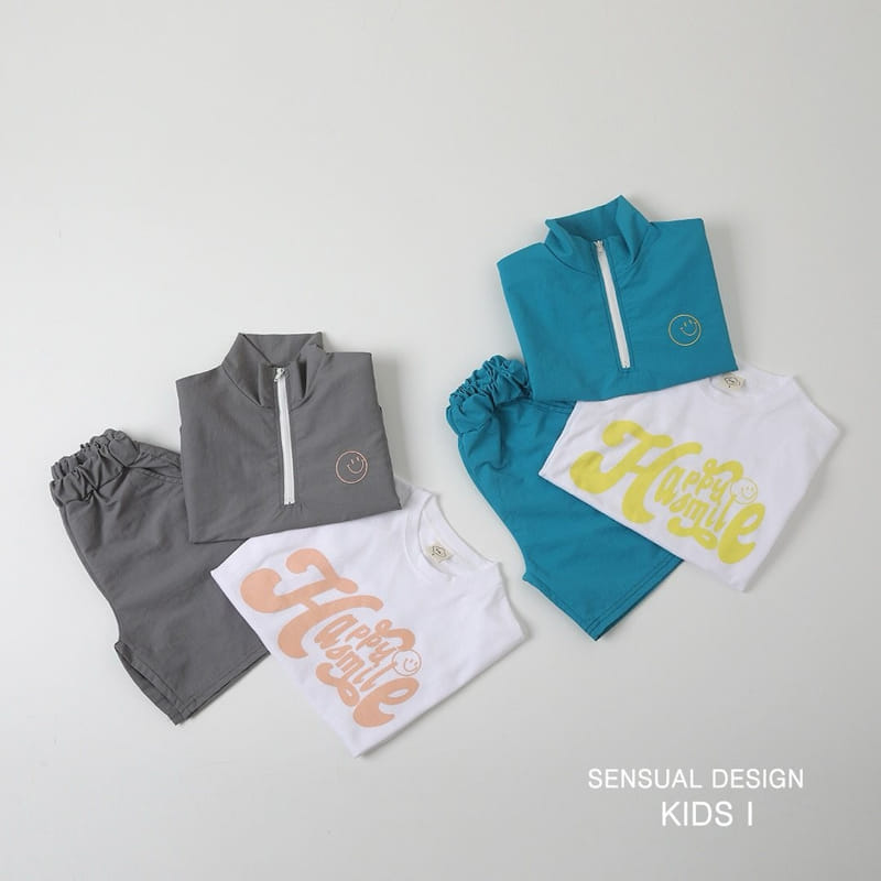 Kids i - Korean Children Fashion - #prettylittlegirls - Happy Top Bottom Set - 5