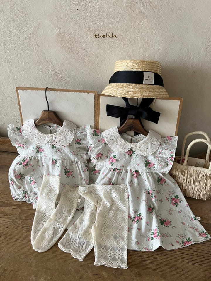 Lala - Korean Baby Fashion - #babyfashion - Ami Flower Body Suit - 4