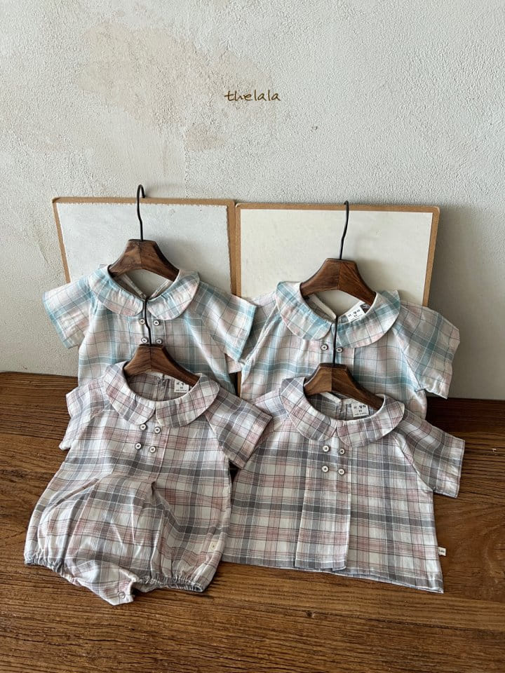 Lala - Korean Children Fashion - #discoveringself - Baro Check Tee - 2