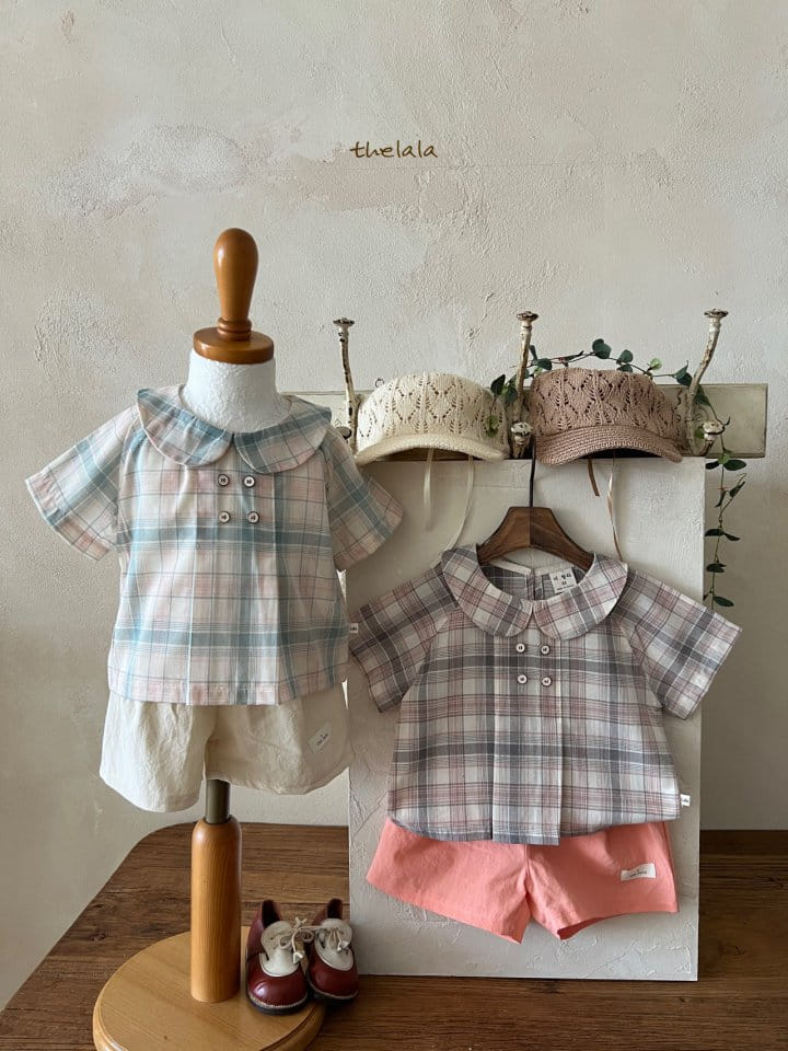 Lala - Korean Children Fashion - #kidzfashiontrend - Baro Check Tee - 6