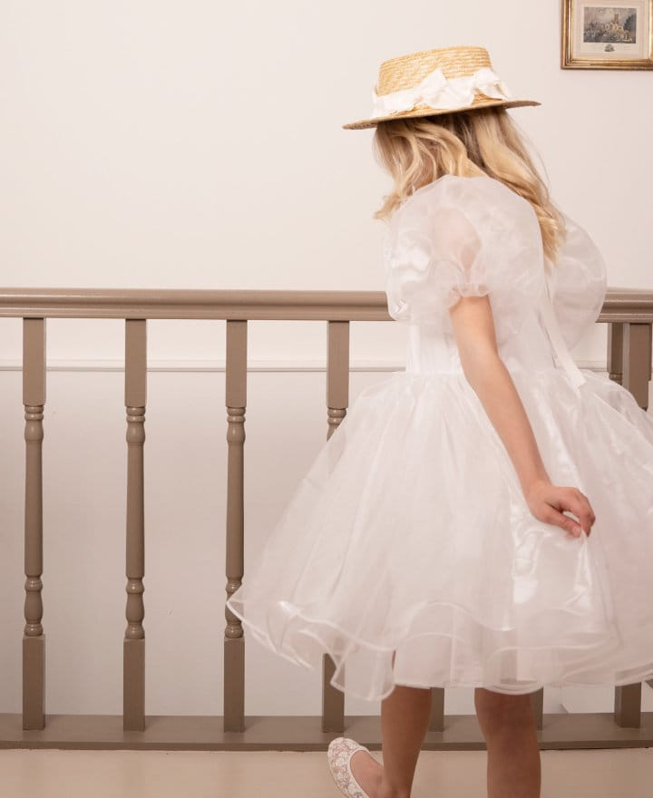 Le Bev - Korean Children Fashion - #minifashionista - Organza Ribbon Dress - 5