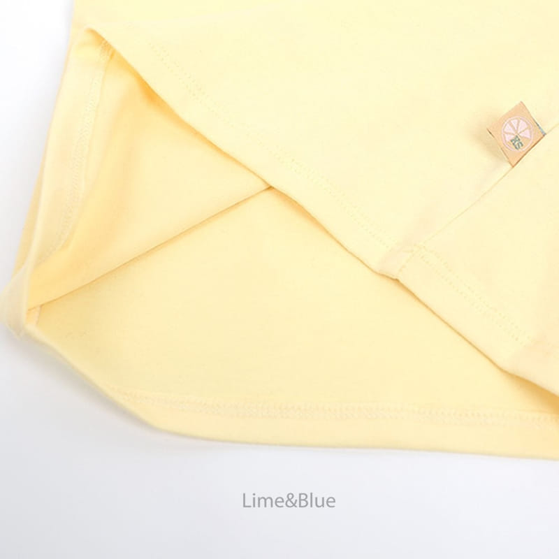 Lime & Blue - Korean Children Fashion - #toddlerclothing - Summer Half Top Bottom Set - 9