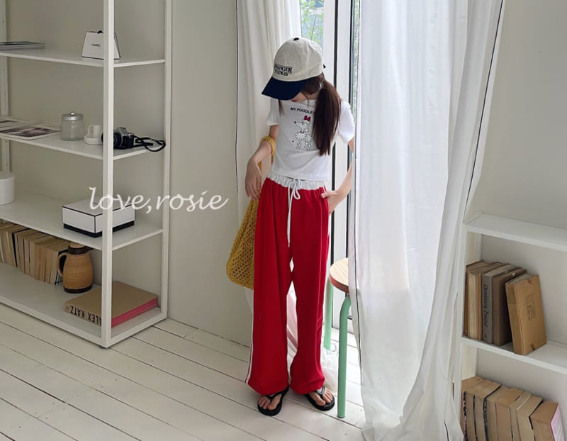Love Rosie - Korean Children Fashion - #childofig - Towel Tape Loose Pants With Mom - 6