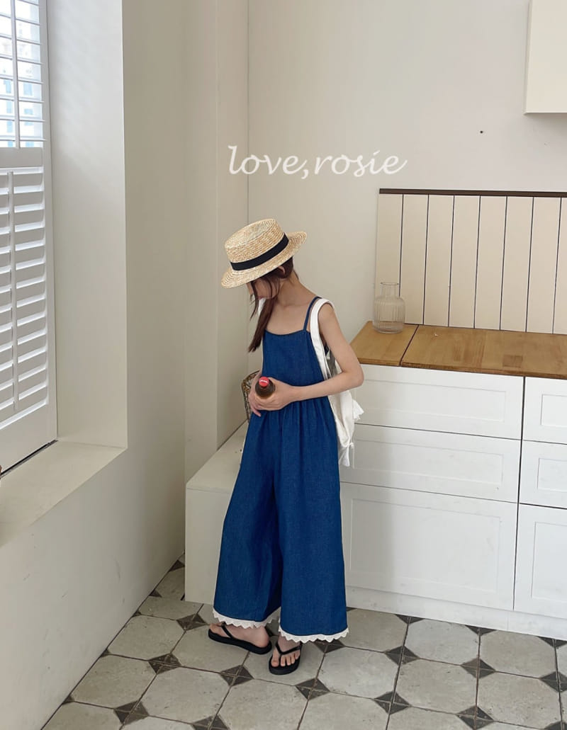 Love Rosie - Korean Children Fashion - #littlefashionista - Dot Denim Jump Suit - 5