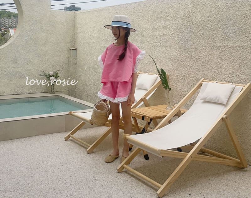 Love Rosie - Korean Children Fashion - #littlefashionista - Shalrot Frill Shorts Top Bottom Set - 2