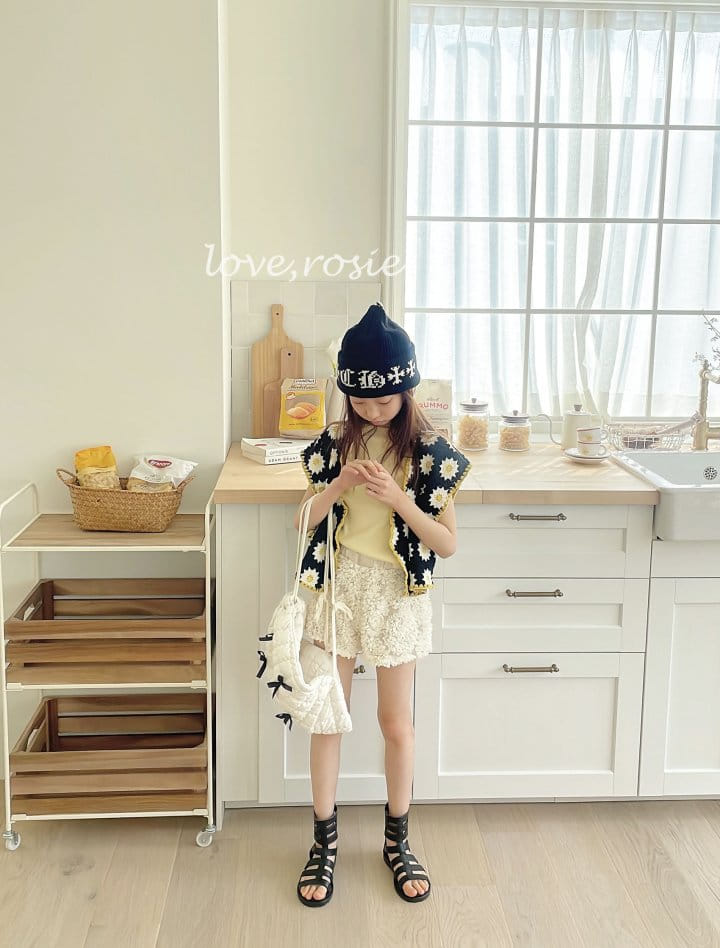 Love Rosie - Korean Children Fashion - #todddlerfashion - Knitting Embroidery Vest - 9