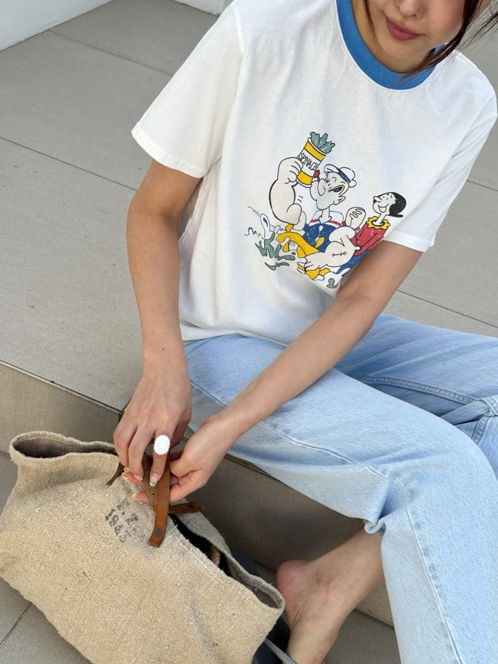 Marmar - Korean Women Fashion - #shopsmall - Popeye Tee - 8