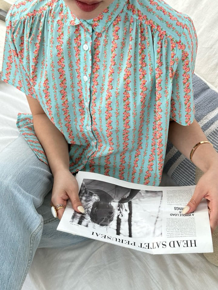 Marmar - Korean Women Fashion - #womensfashion - Gemma Shirring Shirt - 5