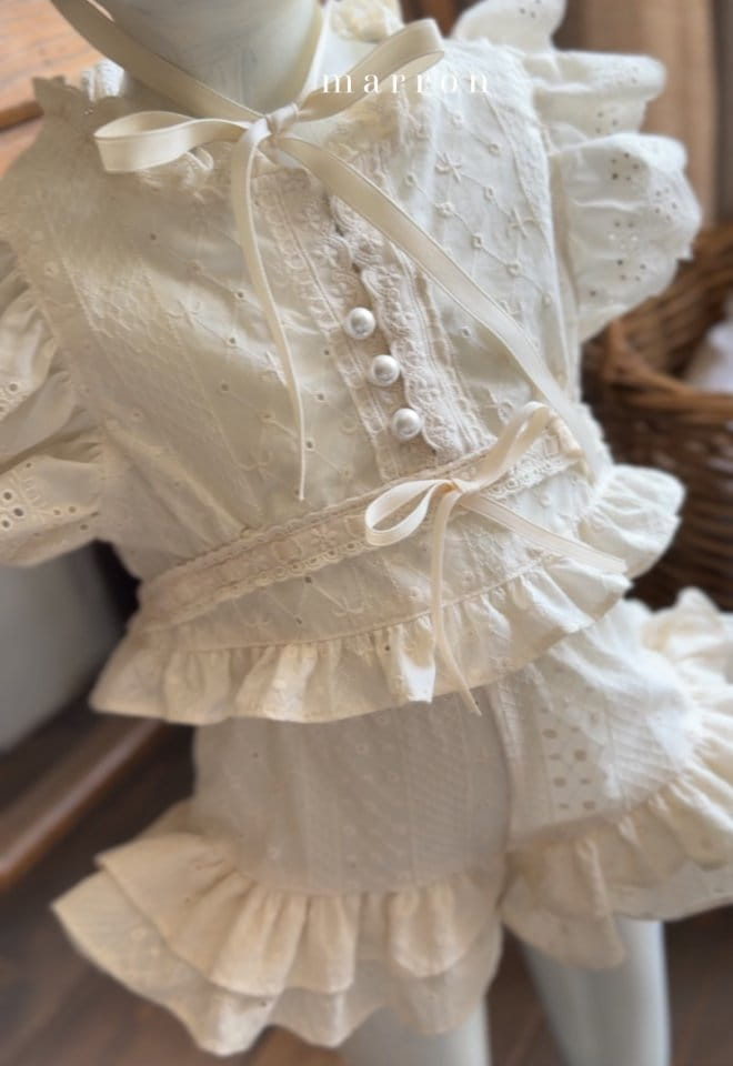 Marron Kid - Korean Children Fashion - #Kfashion4kids - Romantic Blouse - 8