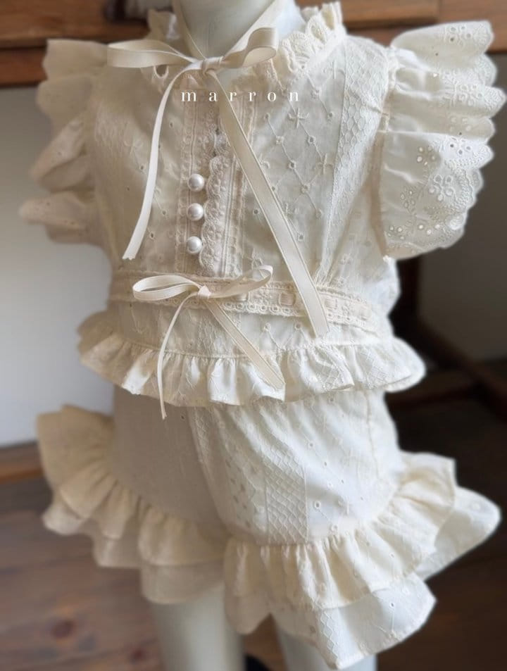 Marron Kid - Korean Children Fashion - #discoveringself - Romantic Blouse - 4