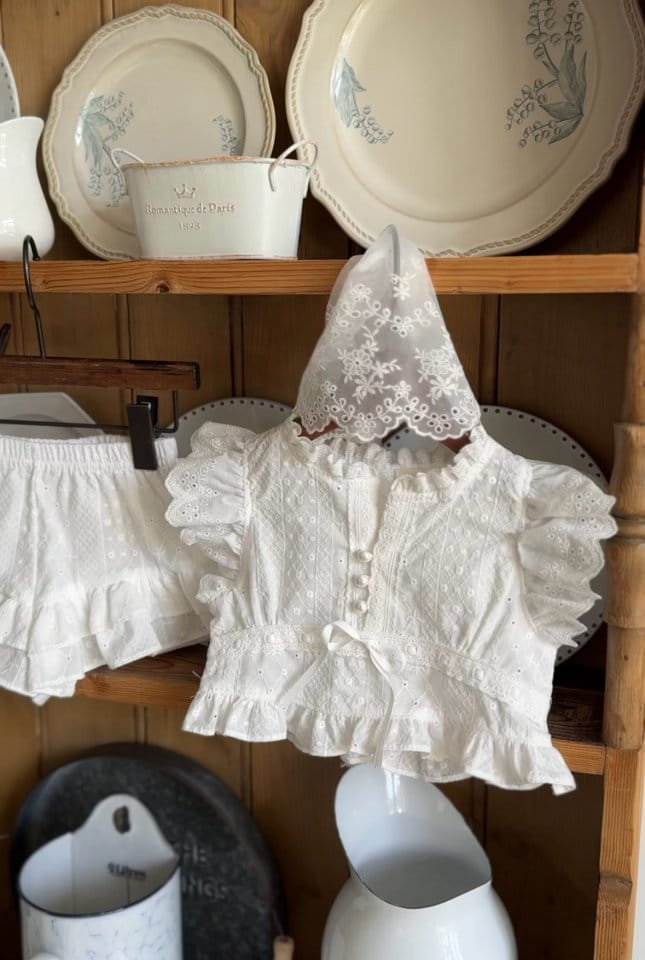 Marron Kid - Korean Children Fashion - #kidsstore - Romantic Blouse - 6