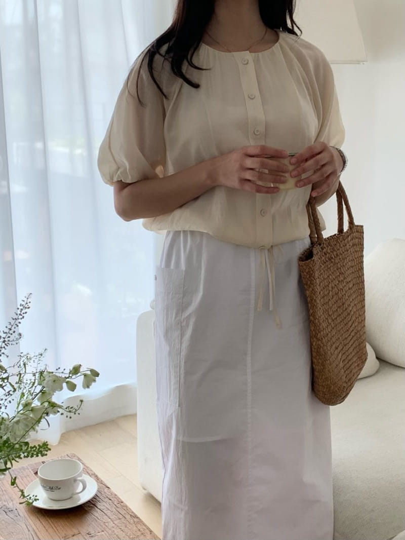 Merry pn - Korean Women Fashion - #restrostyle - Light Blouse - 2